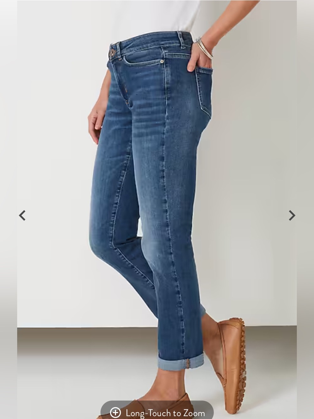 J Jill boyfriend straight leg ankle denim